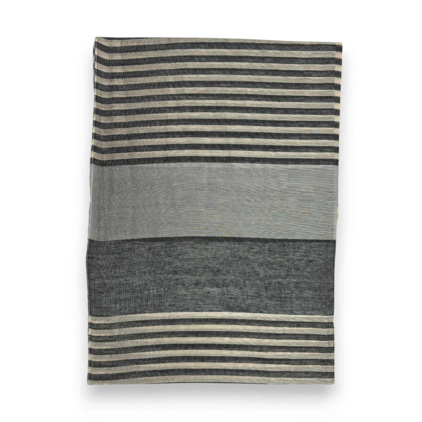 Silky Stripe Colorblock Scarf: Mocca & Mustard