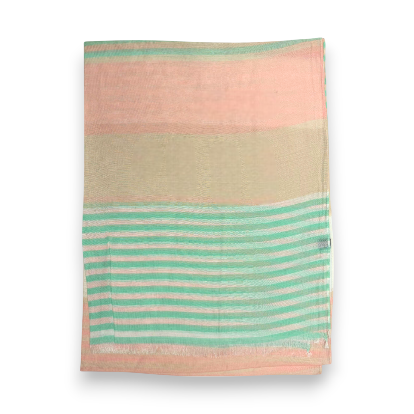 Silky Stripe Colorblock Scarf: Mocca & Mustard