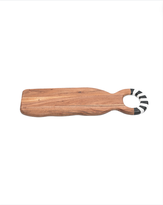 Acacia Wood Large Chopping Board With Circular Handle