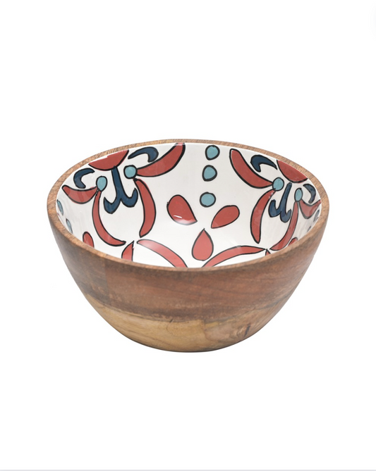 Handpainted Multicolour Serving Bowl for Fruits or Salads