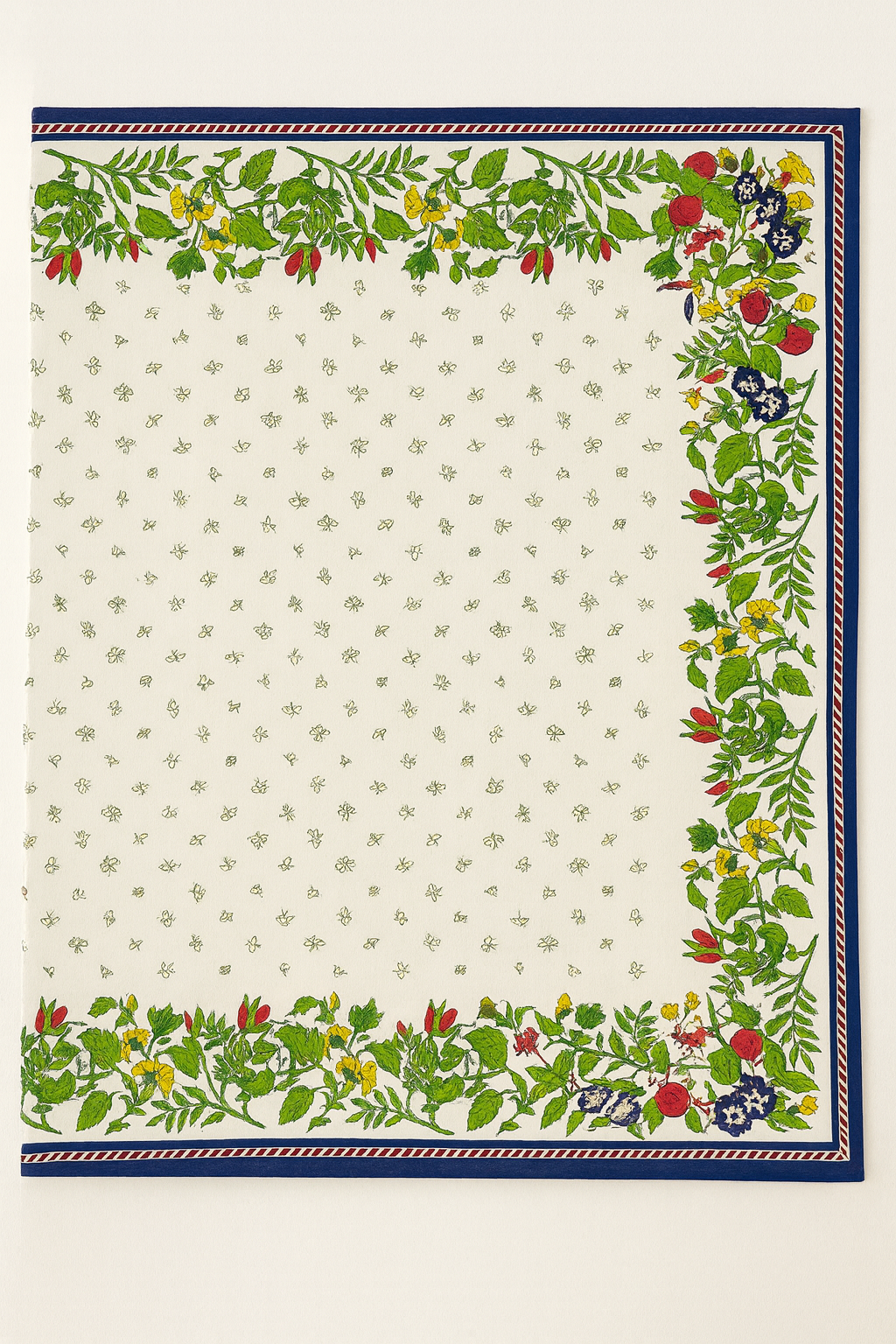 Windsor Floral Tablecloth - Hand Block Print