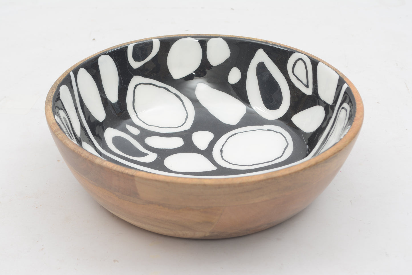 Foresthaven Hand Painted Large Serving Bowl for Fruits and Salads- (Multicolor, 30x30x10 cm)
