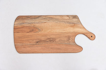 Large Wooden Chopping Board with Two Holders