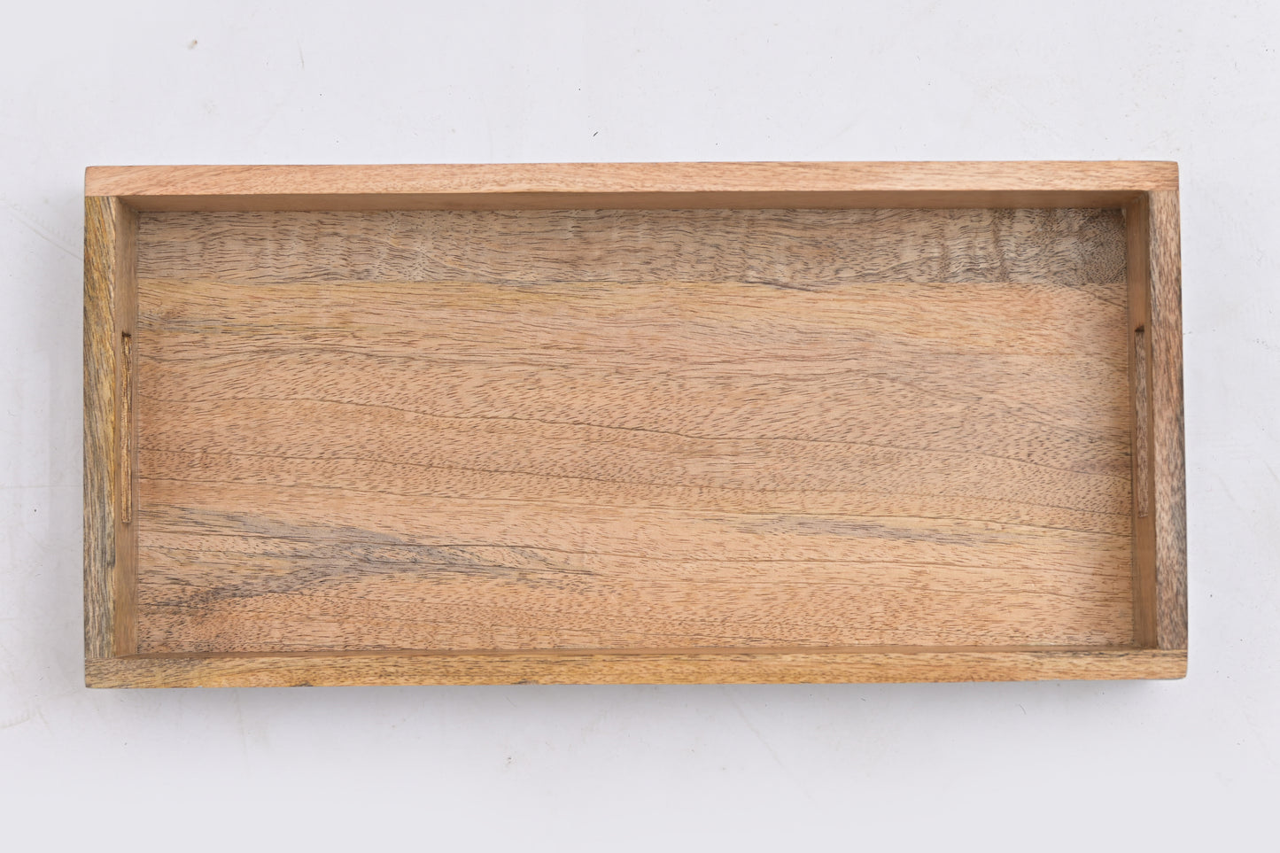 Natural Wood Serving Tray with Handles
