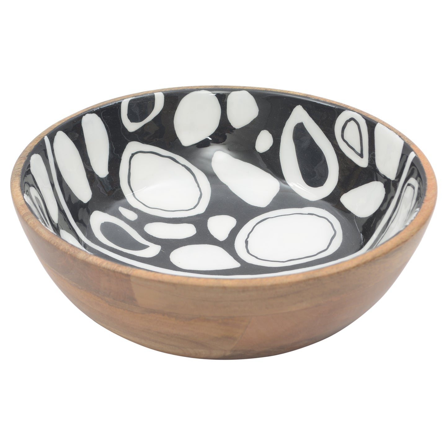 Foresthaven Hand Painted Large Serving Bowl for Fruits and Salads- (Multicolor, 30x30x10 cm)