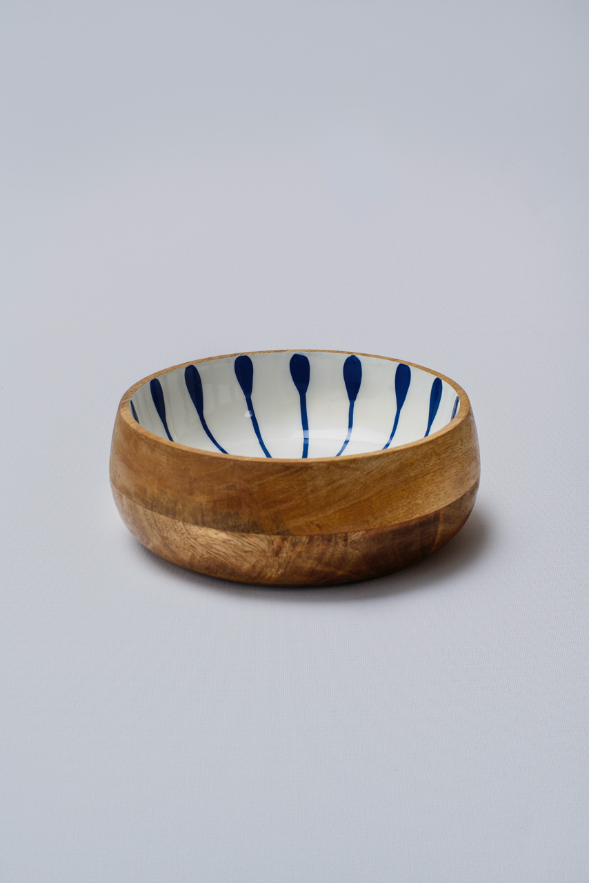Sokka Jardin Stripes Wooden Bowl