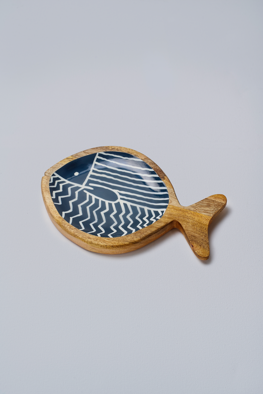 Fish Shape Platter-Blue
