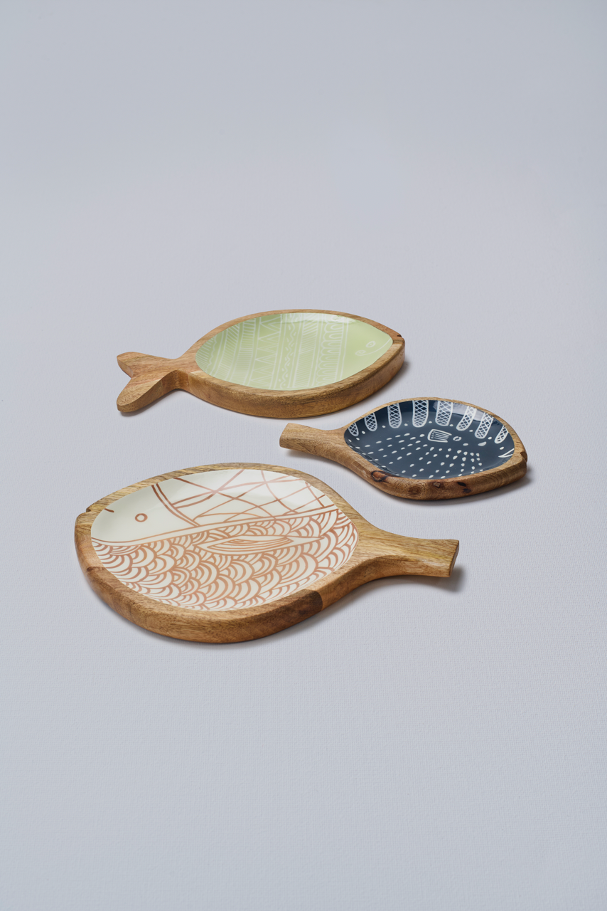 Fish Shape Platter-Blue