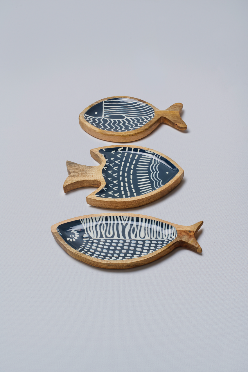 Fish Shape Platter-Blue