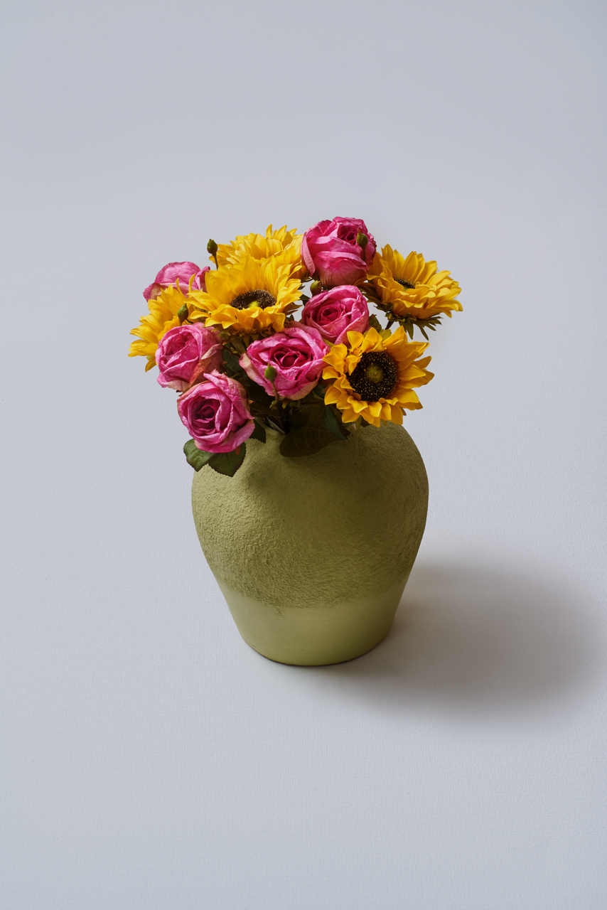Gin Textured Papier Mache Vase