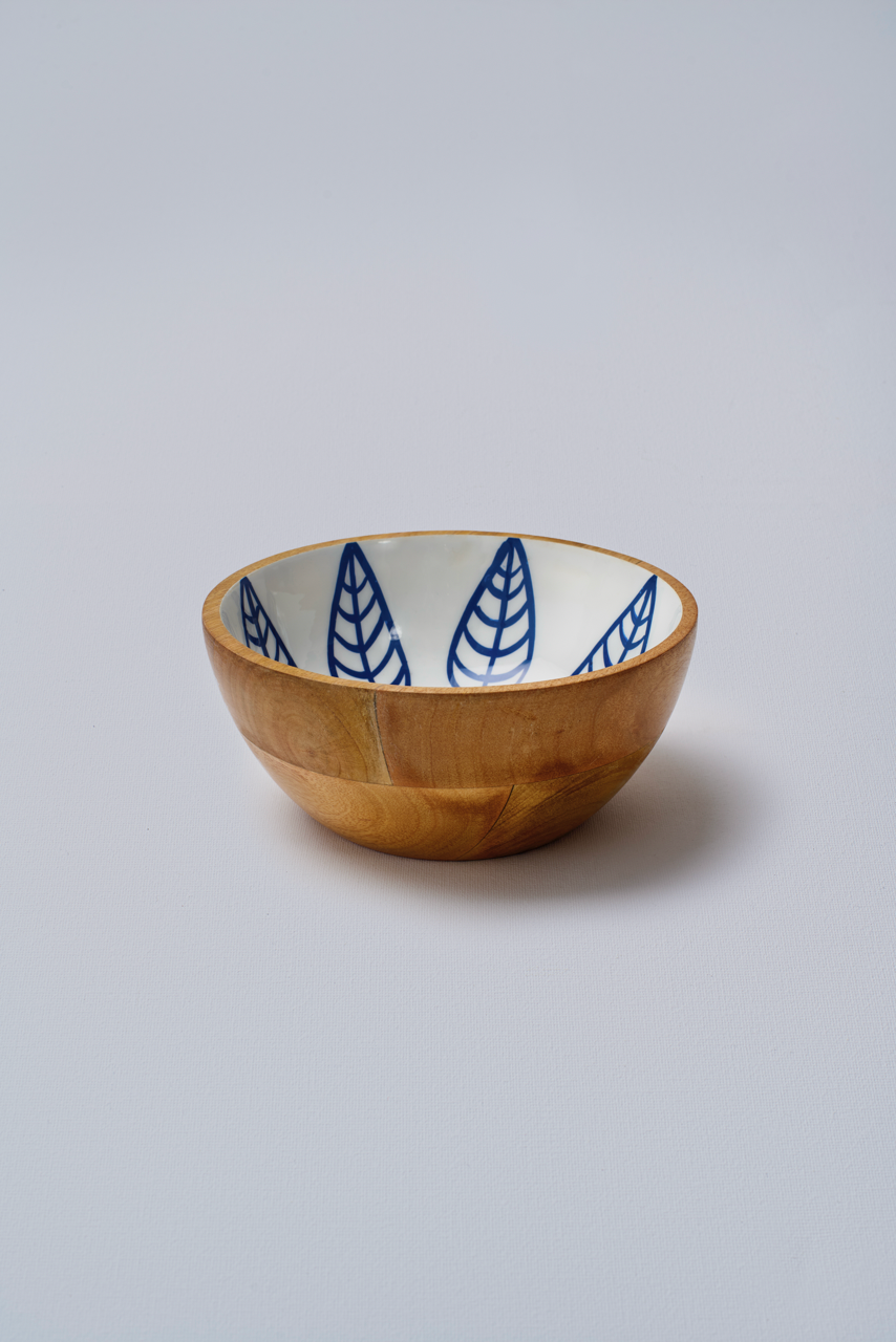 Kruunu Kukkia Wooden Bowl
