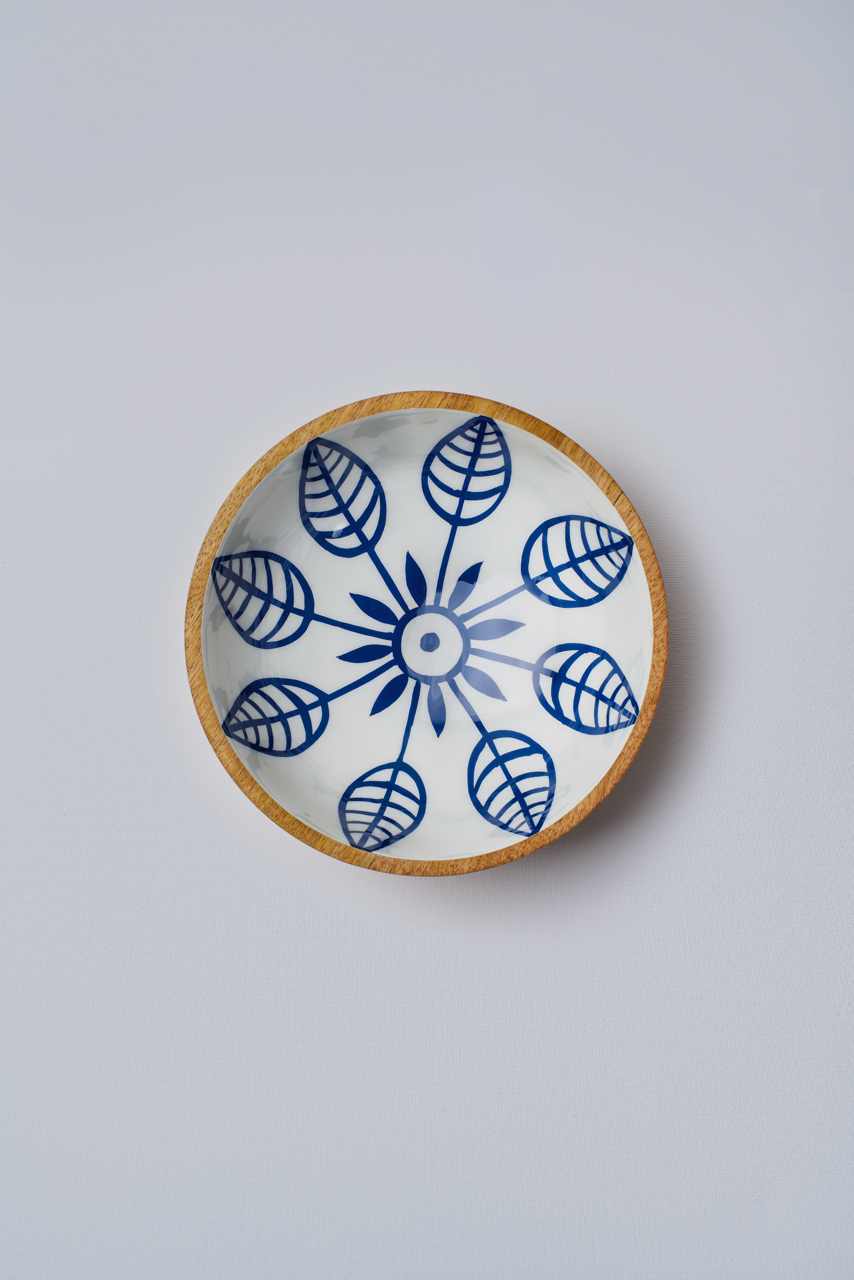 Kruunu Kukkia Wooden Bowl