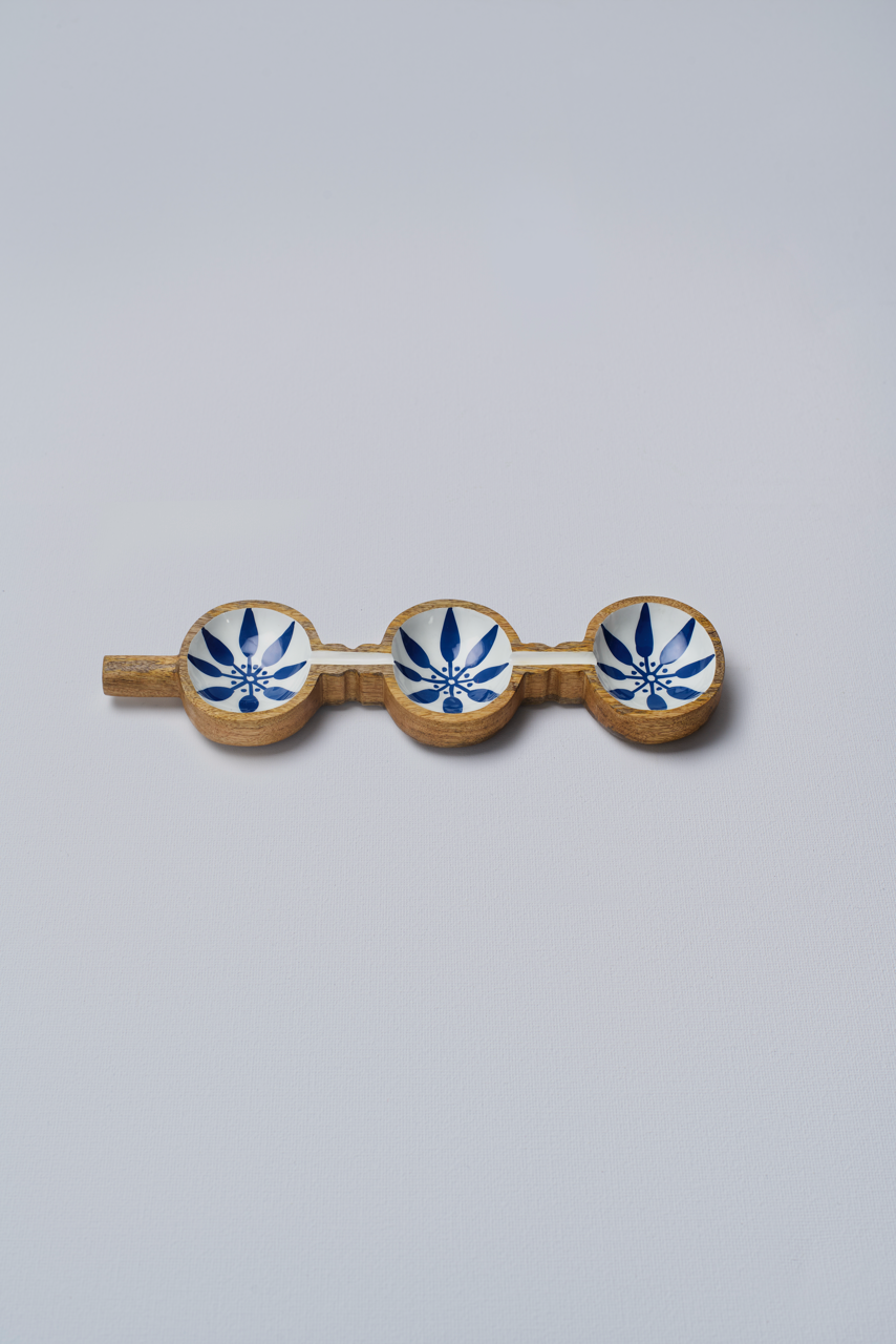 Kruunu Kukkia Wooden Platter