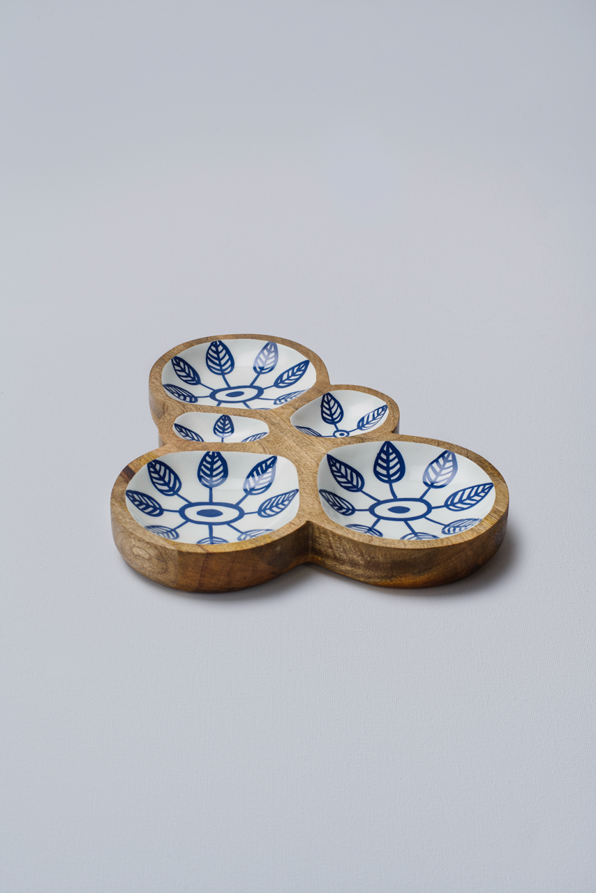 Kruunu Kukkia Wooden Platter