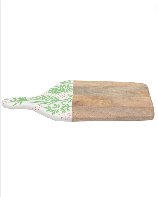 Hand Painted Wooden Chopping Board with Handle