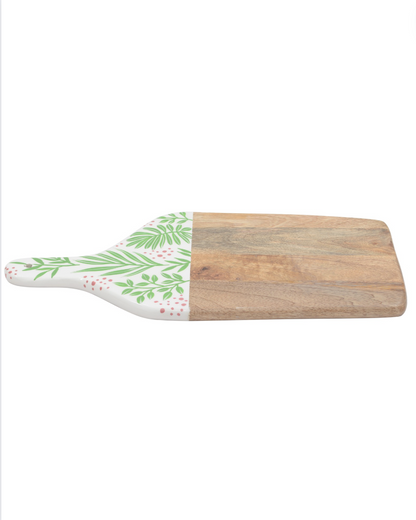 Hand Painted Wooden Chopping Board with Handle