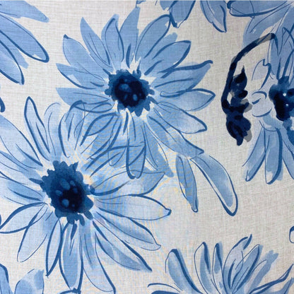 Big Daisy Print Scarf: Orange