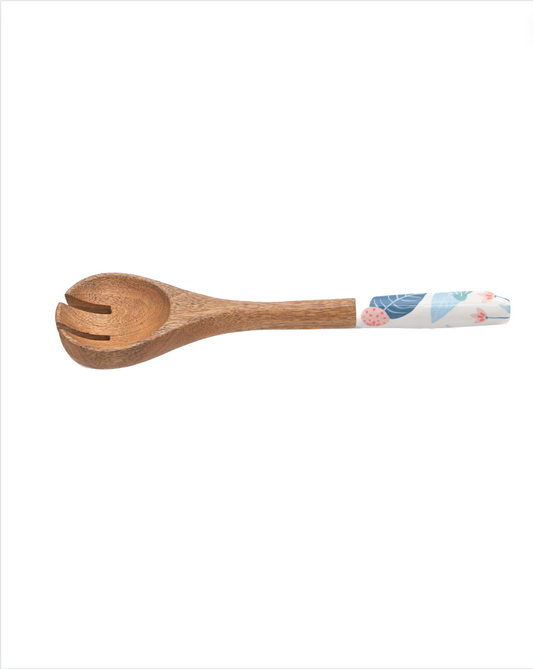 Hand Painted Wooden Cooking Spoon With Enamel