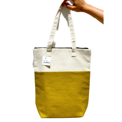 Large Olive Green Canvas Tote Bag