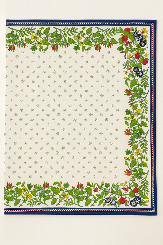 Windsor Floral Tablecloth - Hand Block Print