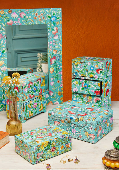 Saanvi Handpainted Floral 2 Drawer Chest