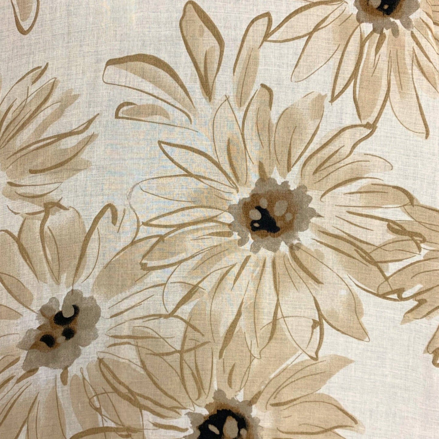 Big Daisy Print Scarf: Orange
