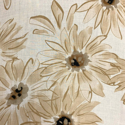 Big Daisy Print Scarf: Orange