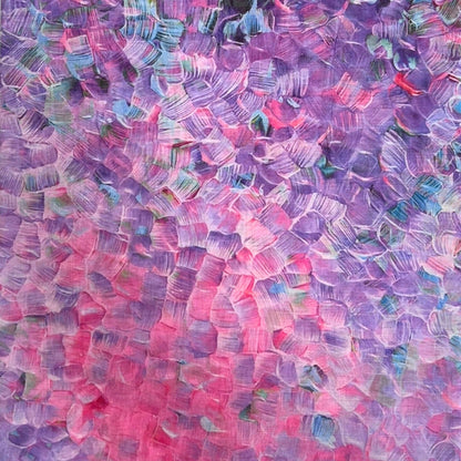 Vibrant Mosaic Print Scarf: Orange
