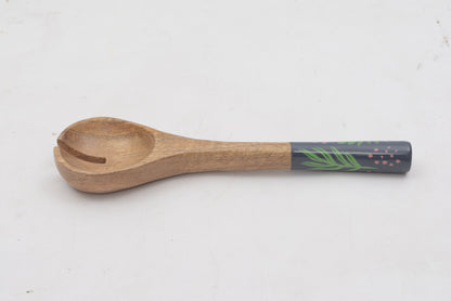 Mango Wood Bird Handpainted Serving Spoon