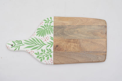 Hand Painted Wooden Chopping Board with Handle