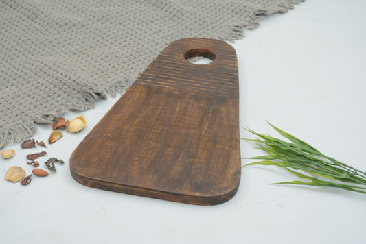 Foresthaven Wooden Chopping Board for Kitchen - Natural Wood Cutting Board with Handle