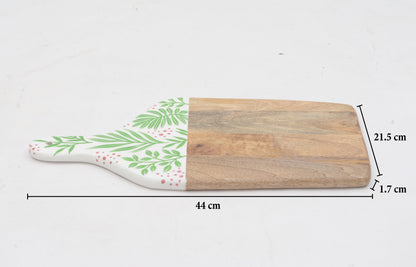 Hand Painted Wooden Chopping Board with Handle