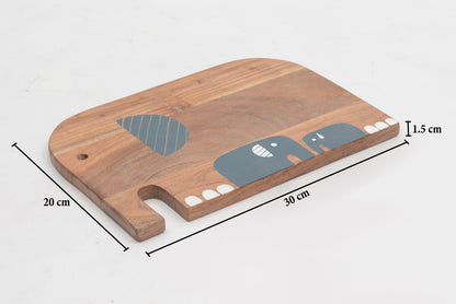 Elephant Shape Wooden Chopping Board