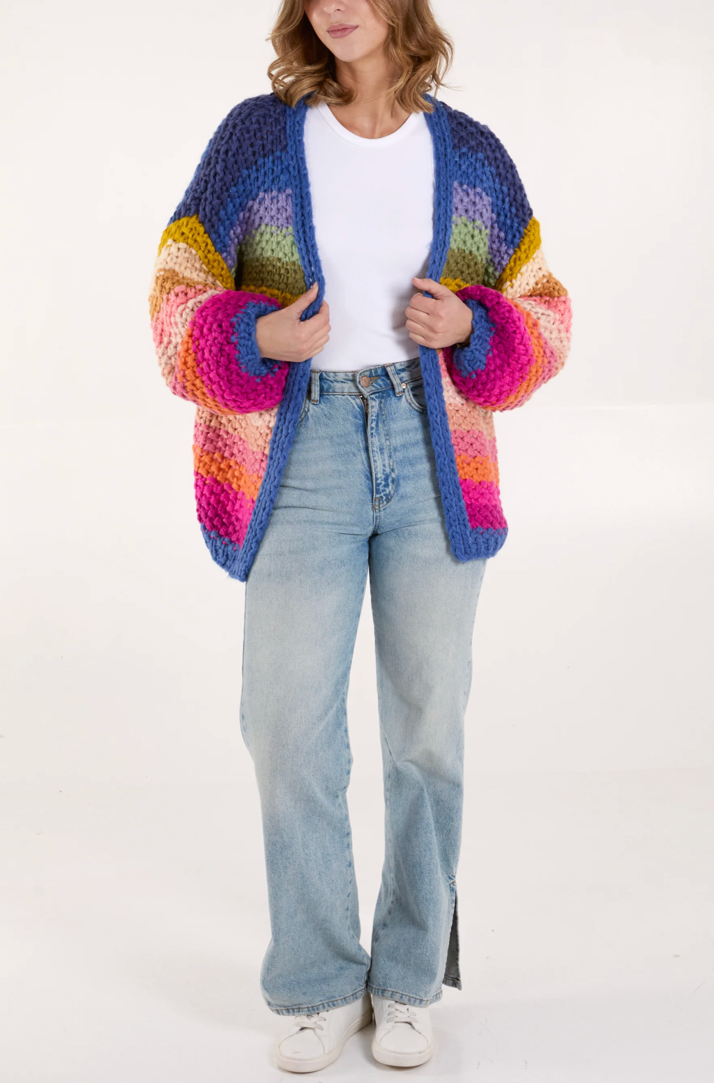 Colourful Striped Cardigan