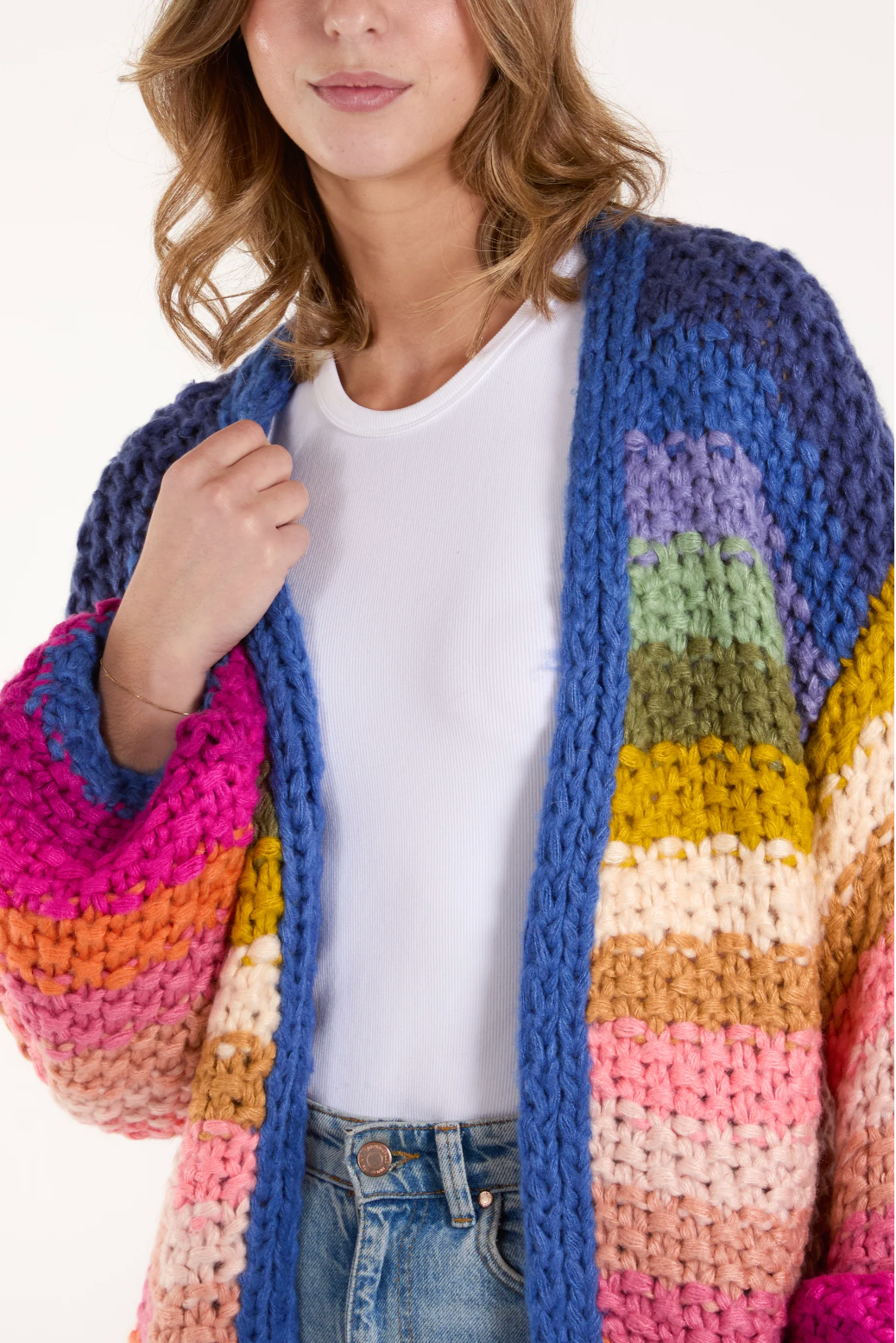 Colourful Striped Cardigan