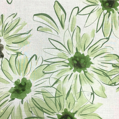 Big Daisy Print Scarf: Orange