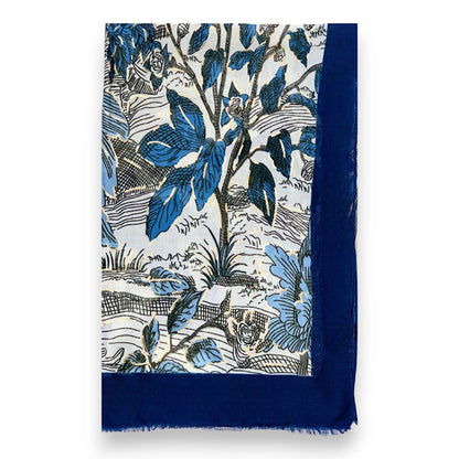 Nature Art Print Scarf: Orange